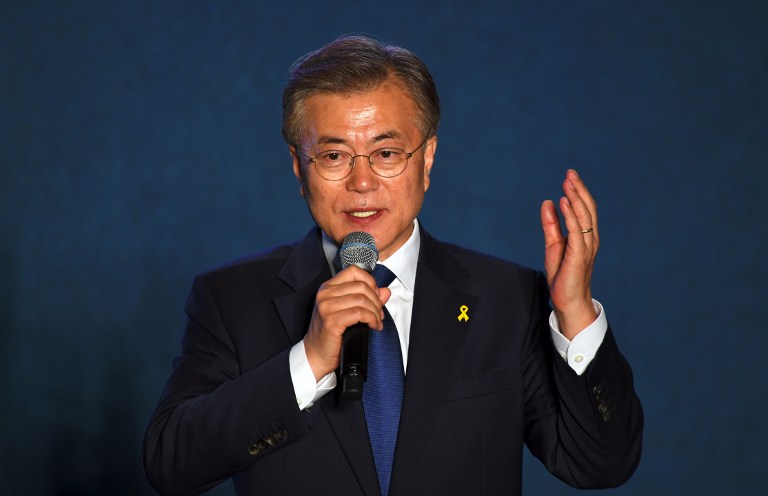 南韓總統的文在寅。(檔案照片/AFP)