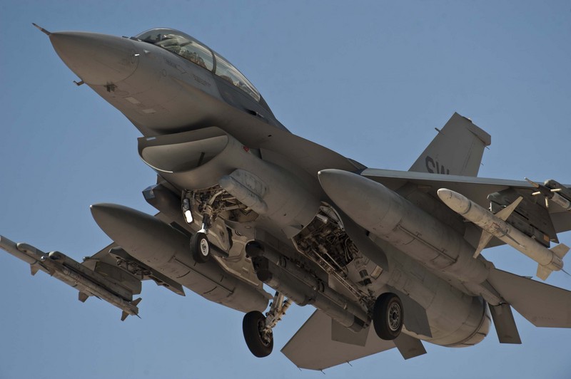 美空軍2個月內第四起嚴重事故，F-16戰機墜毀南卡。示恴圖。（摘自美國空軍官網）