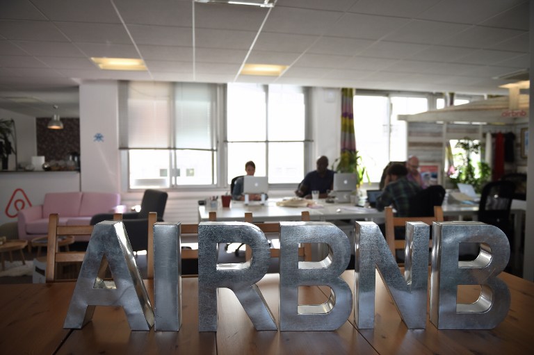 網路民宿訂房系統Airbnb (AFP)
