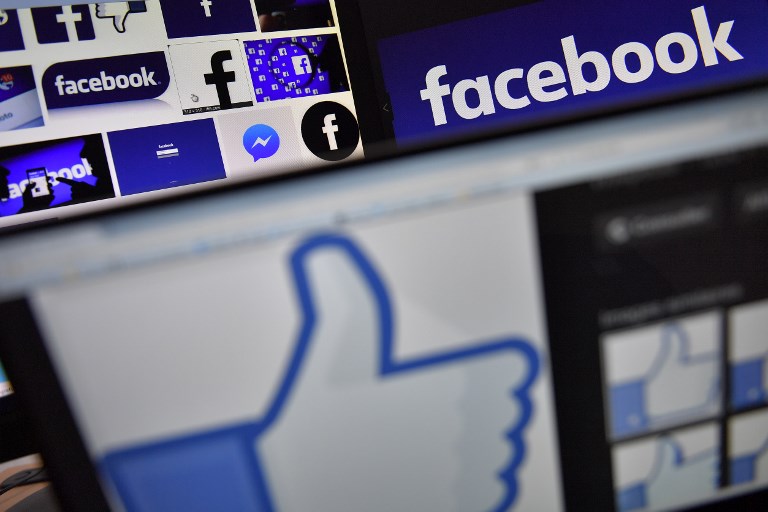 全球最大社群網站臉書(Facebook) (AFP)