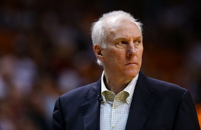 美國職籃NBA聖安東尼奧馬刺教頭帕波維奇(Gregg Popovich)(AFP)