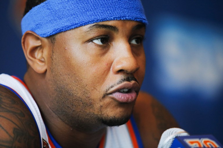 美國職籃NBA傳奇球星安東尼(Carmelo Anthony)宣布引退。 (資料照片/ AFP)