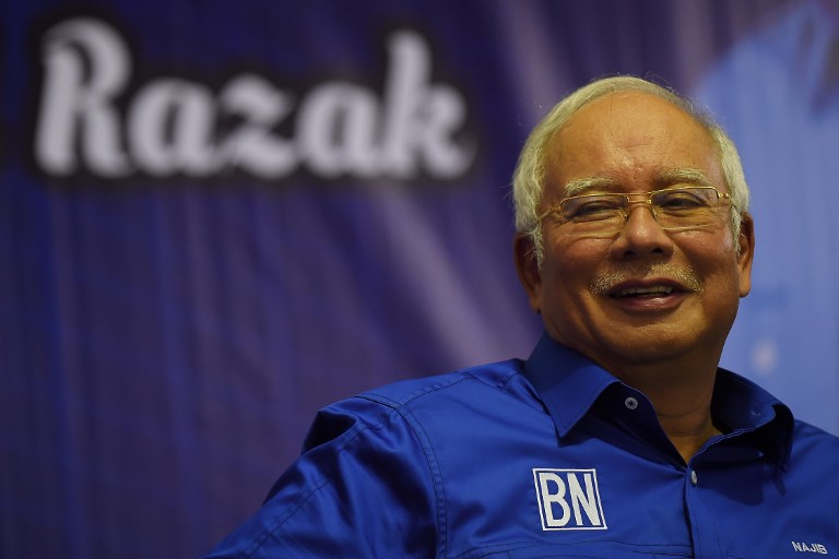 馬來西亞前首相納吉(Najib Razak)貪瀆弊案即將判決。 (AFP)