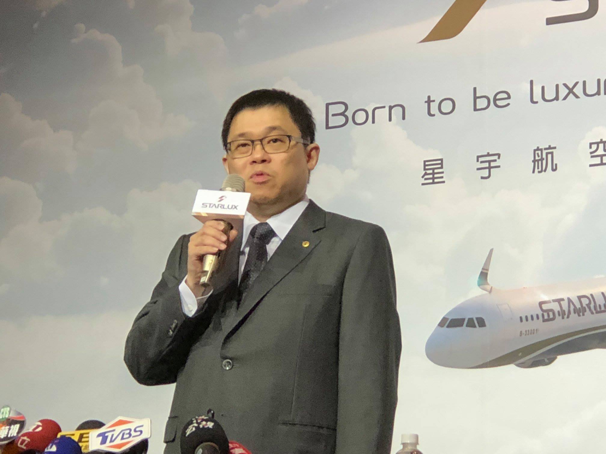 星宇航空董事長張國煒。（吳琍君 攝）