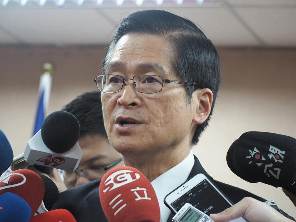 國防部長嚴德發。(蕭照平攝)