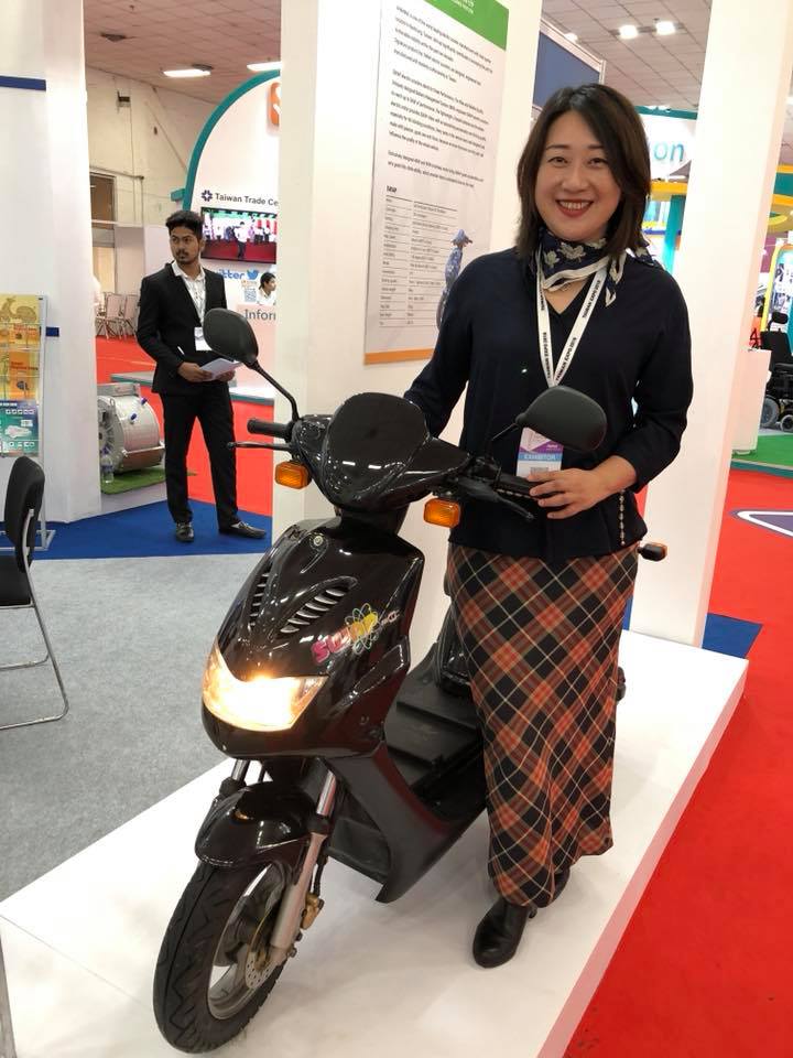 其昜科技公司總經理龔子琪。(楊文君 攝)