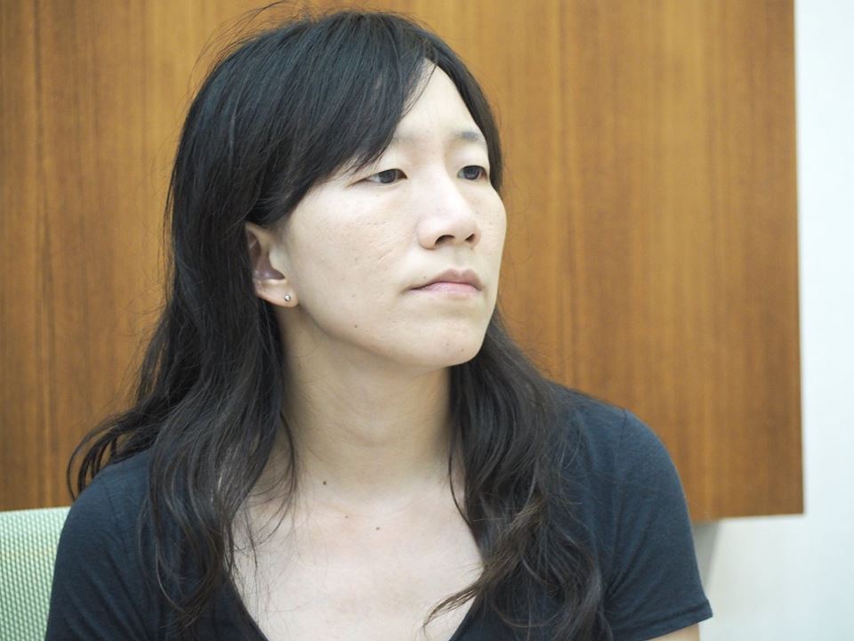 國際特赦組織台灣分會代理秘書長黃尚卿，主張中國政府應該針對六四事件獨立調查，追究相關人員責任以及承認侵害人權事實。(蕭照平攝)