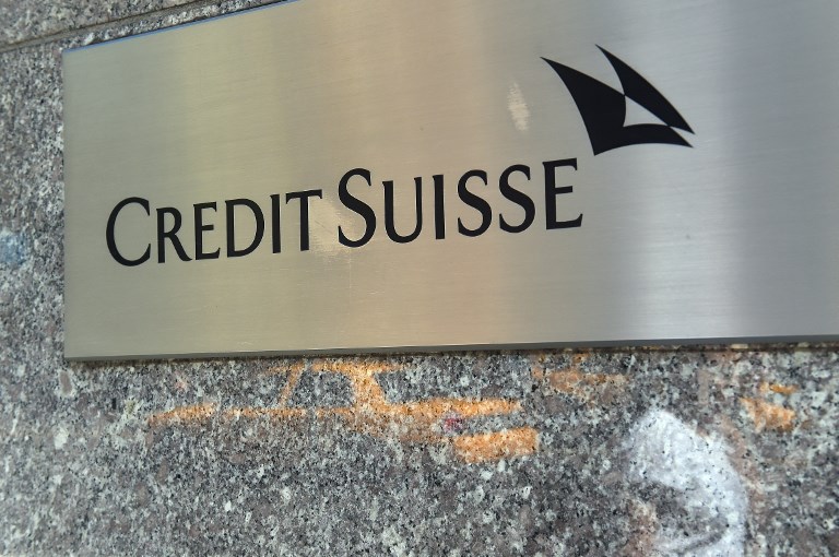 瑞士信貸銀行(Credit Suisse)。(AFP)