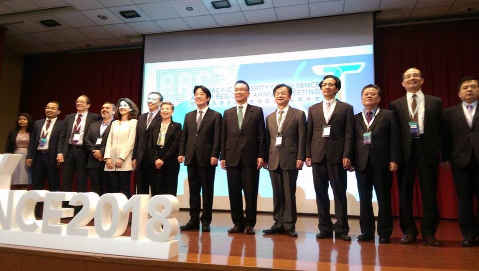 行政院長賴清德25日出席「亞太地區廉政國際會議暨透明組織年會」開幕式。他表示，清廉已經成為國際共通語言。(王韋婷攝)