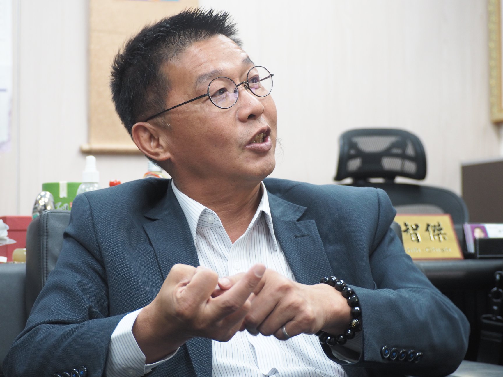 民進黨立委許智傑。（蕭照平 攝）