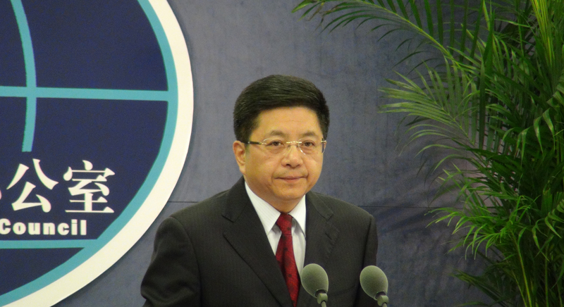 中國國台辦發言人馬曉光。(圖：中央社檔案照片)