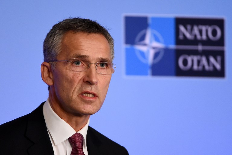 北大西洋公約組織(NATO)秘書長史托騰柏格(Jens Stoltenberg)10日表示，俄羅斯部署在烏克蘭邊境的軍力，以及在白俄境內和該國進行聯合軍演，標誌著歐洲安全的「危險時刻」。(AFP)