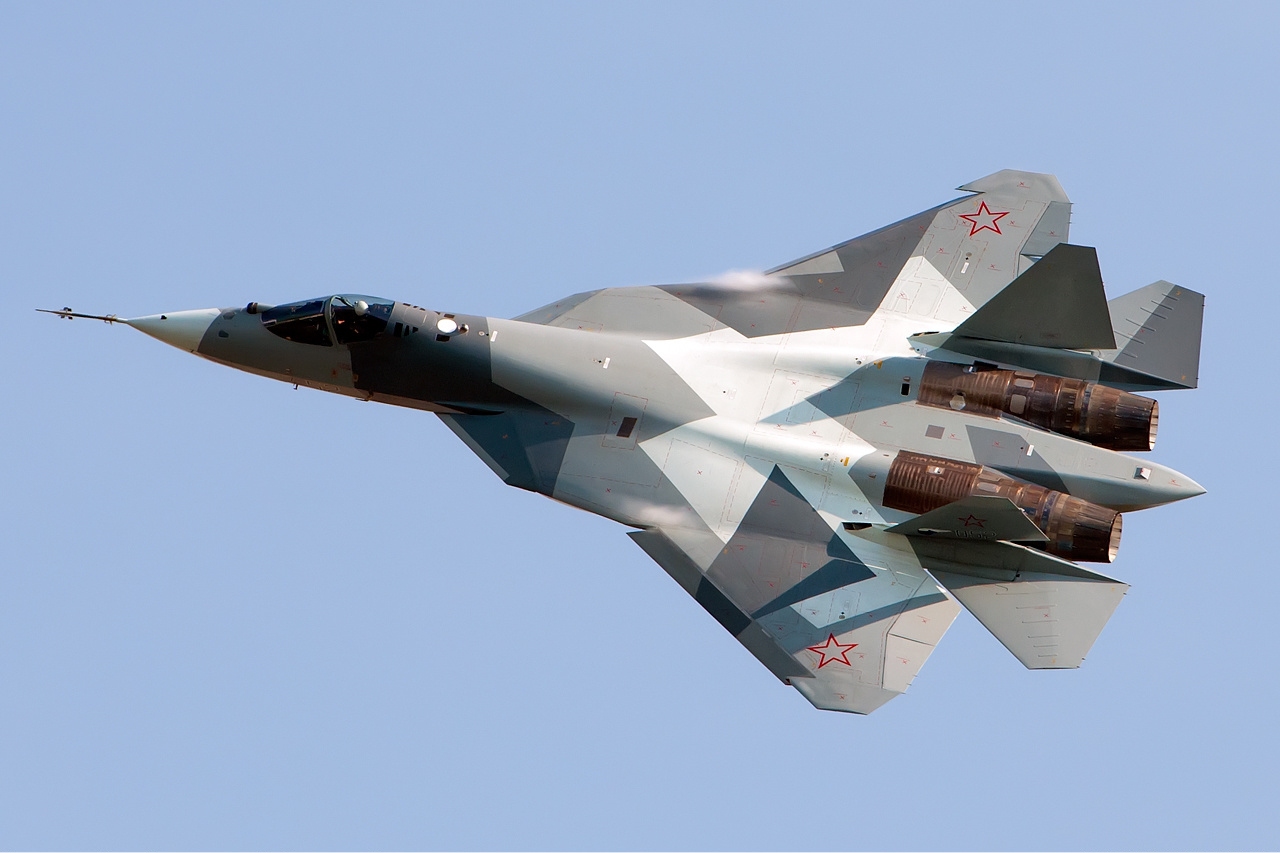 蘇愷-57(Su-57)戰鬥機。(圖：維基百科)