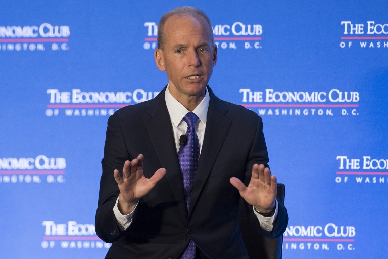航空巨擘波音公司(Boeing)執行長米倫伯格(Dennis Muilenberg) (AFP)