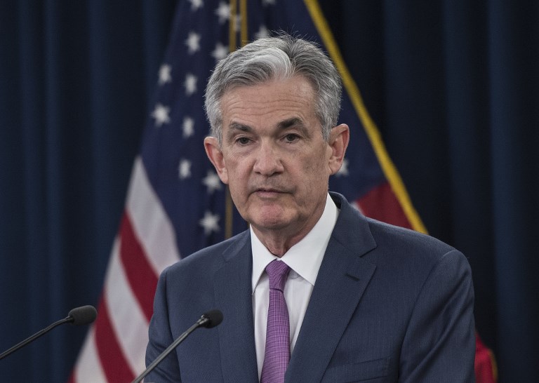 美國聯邦準備理事會(Fed)主席鮑爾(Jerome Powell) (AFP)