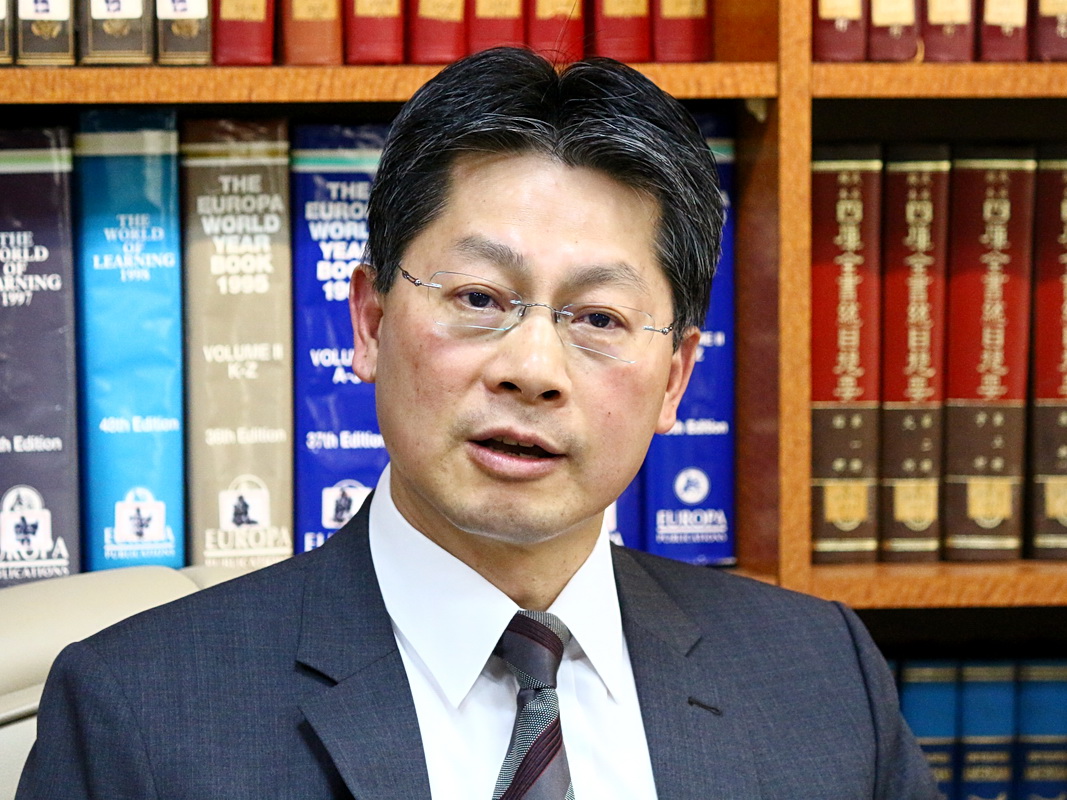 外交部發言人李憲章19日表示，中華民國政府會共同維護區域和平穩定，並繼續加速國防投資，強化自我防衛能力 (央廣記者王照坤 攝)