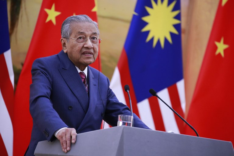 馬來西亞前總理馬哈地(Mahathir Mohamad)。（AFP）