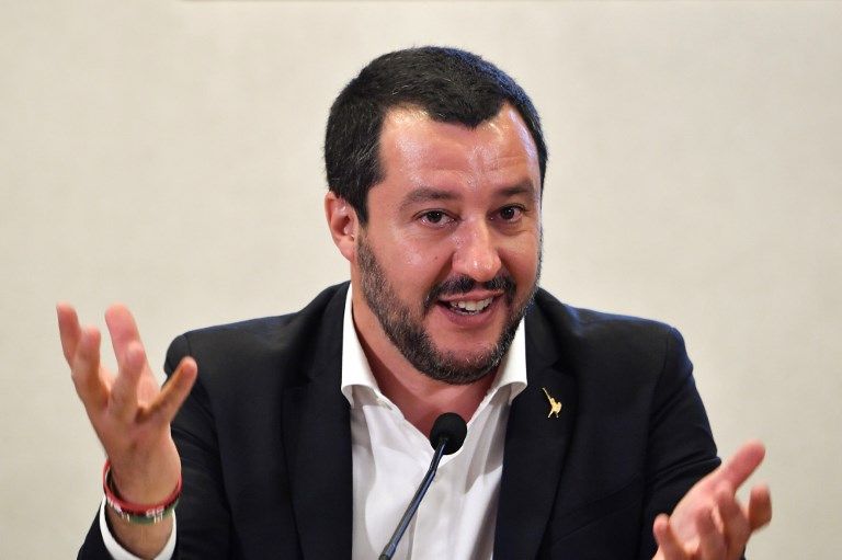義大利聯盟黨領袖薩爾維尼(Matteo Salvini)(AFP)