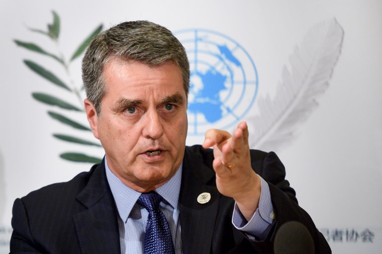 世界貿易組織(WTO)秘書長阿茲維多(Roberto Azevedo) (AFP)