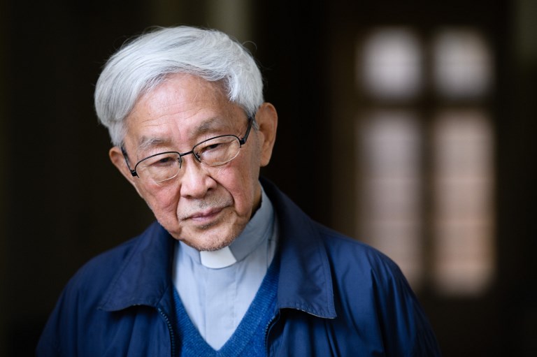 天主教香港教區榮休主教陳日君 (AFP資料照片)