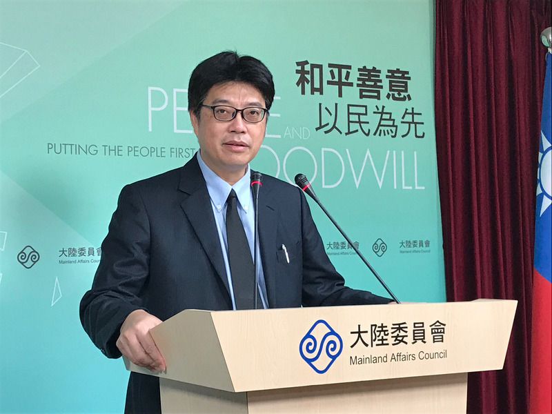 陸委會發言人邱垂正。(圖：中央社)