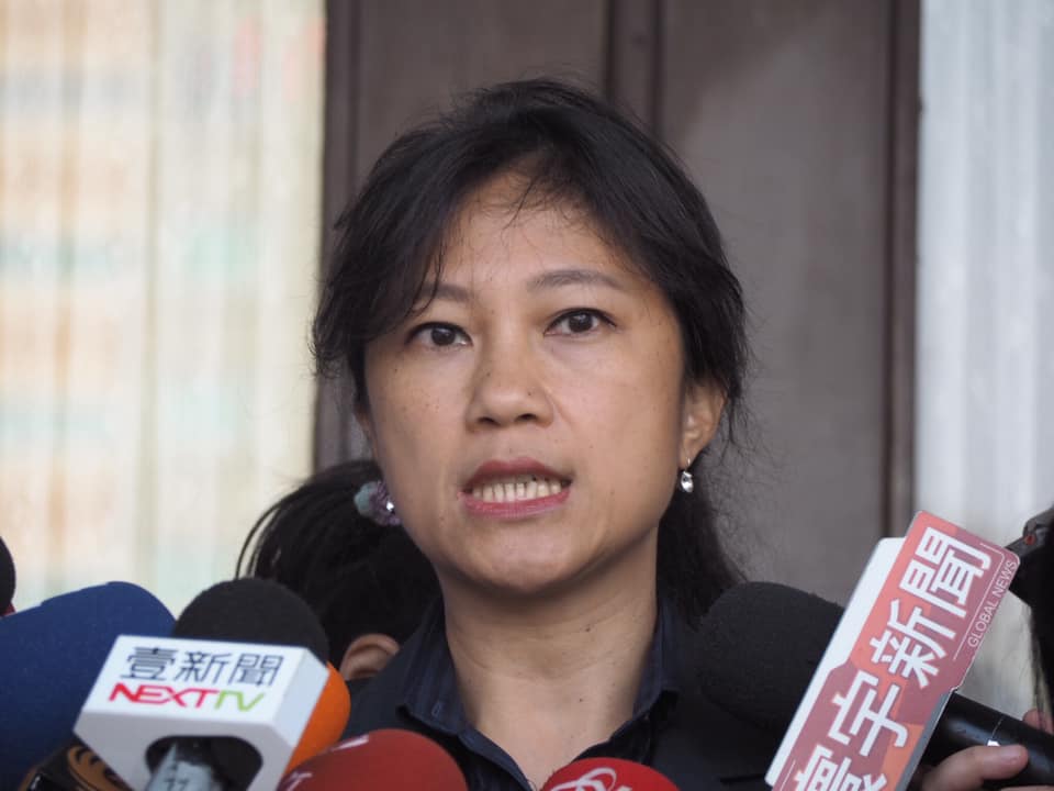 行政院發言人Kolas Yotaka (谷辣斯．尤達卡)。（蕭照平攝）