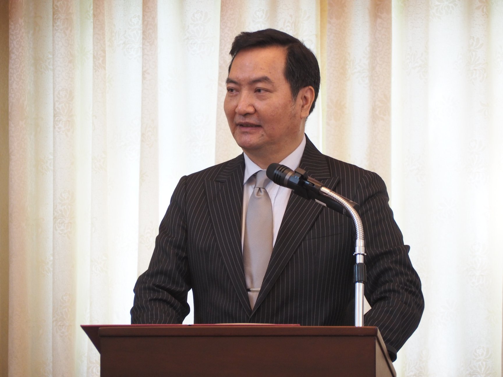 行政院政務委員羅秉成13日表示，數通法尚未三讀，政院沒有計畫再提修法。(蕭照平 攝)