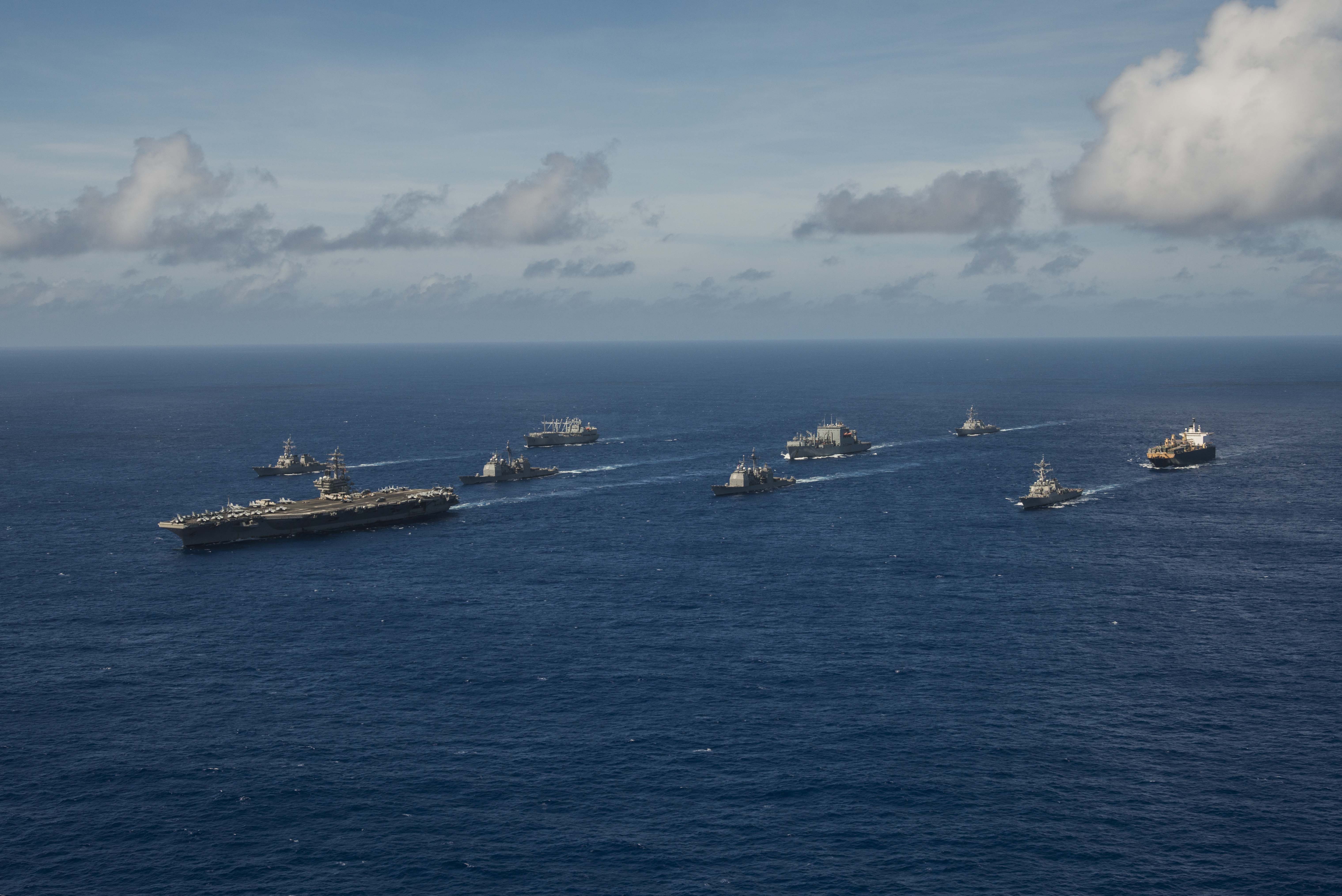 美軍太平洋艦隊(US Pacific Fleet)。 (資料照/U.S. Navy photo)