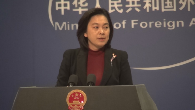 中國外交部發言人華春瑩15日批評杜魯道，發表「不負責的評論」。(圖：中央社)