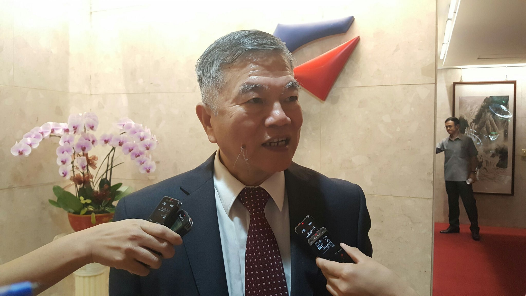 經濟部長沈榮津。(謝佳興 攝)