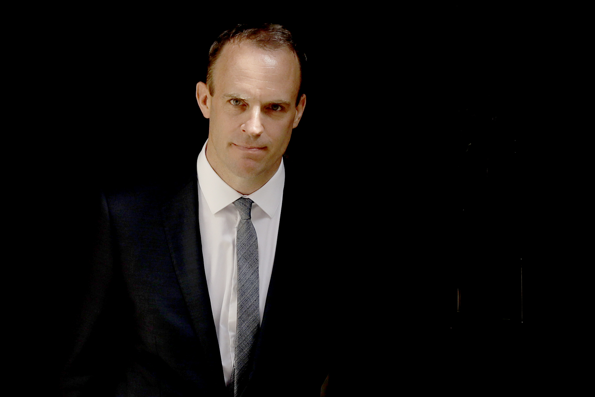 英國外交大臣拉布(Dominic Raab)。 (AP／達志影像)