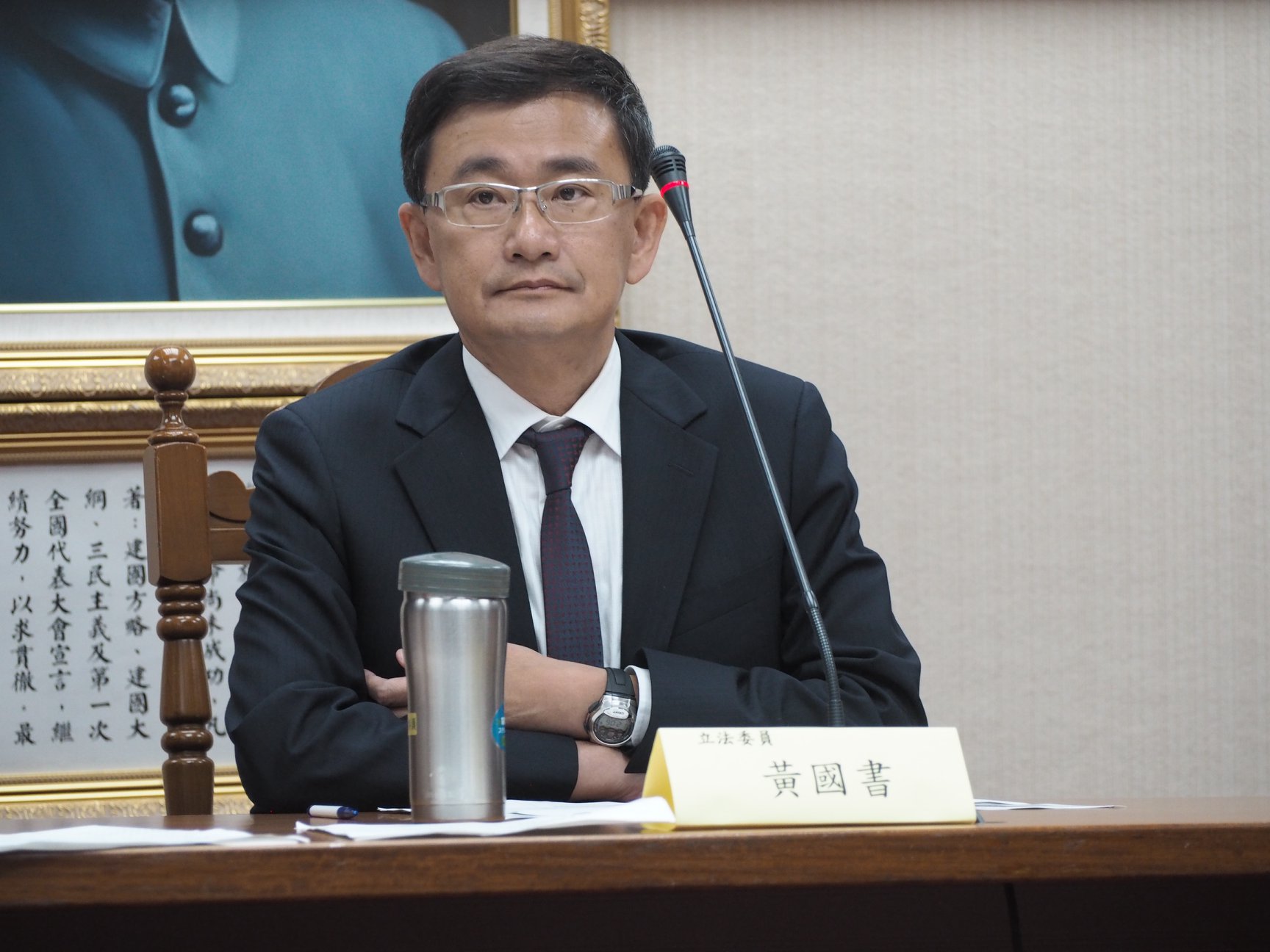 民進黨立委黃國書。(蕭照平攝)