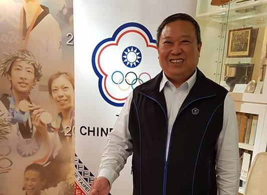 中華奧會主席林鴻道。(江昭倫 攝)