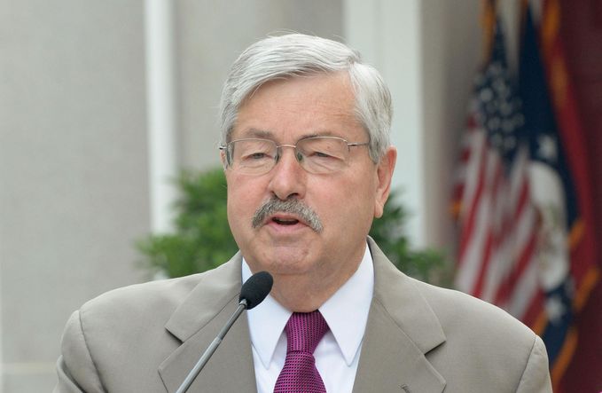 美國駐中國大使布蘭斯塔德(Terry Branstad)（資料照片/共同社提供） (圖：中央社)