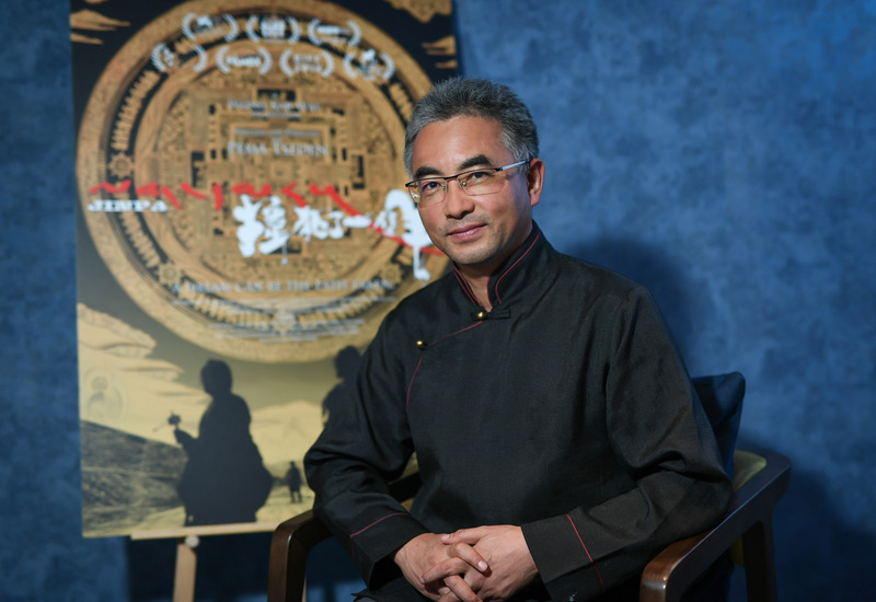 藏族導演萬瑪才旦（圖）2018年抵台參加金馬獎。(澤東提供) (圖：中央社)