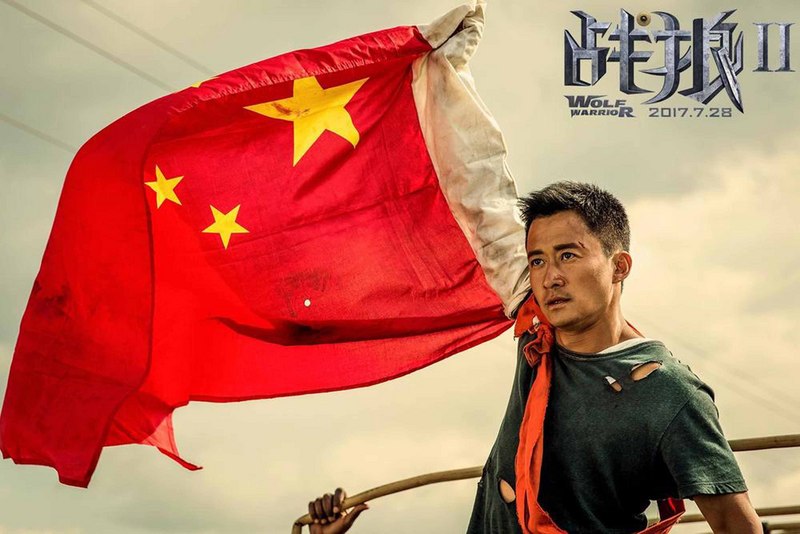 2017年中國愛國大片「戰狼2」，導演兼男主角吳京。（中央社資料照片／取自北京文化公司網站）