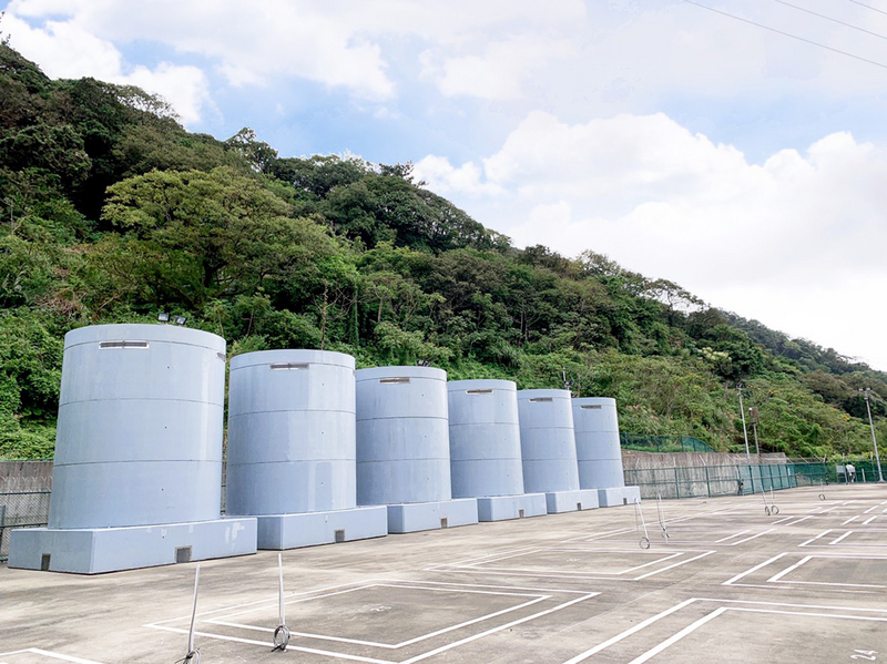 核一廠室外乾貯場。（台電提供）