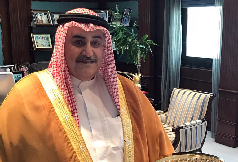 巴林外長哈利德(Sheih Khalid bin Ahmed Al Khalifa)。(翻攝自Sheih Khalid bin Ahmed Al Khalifa推特)
