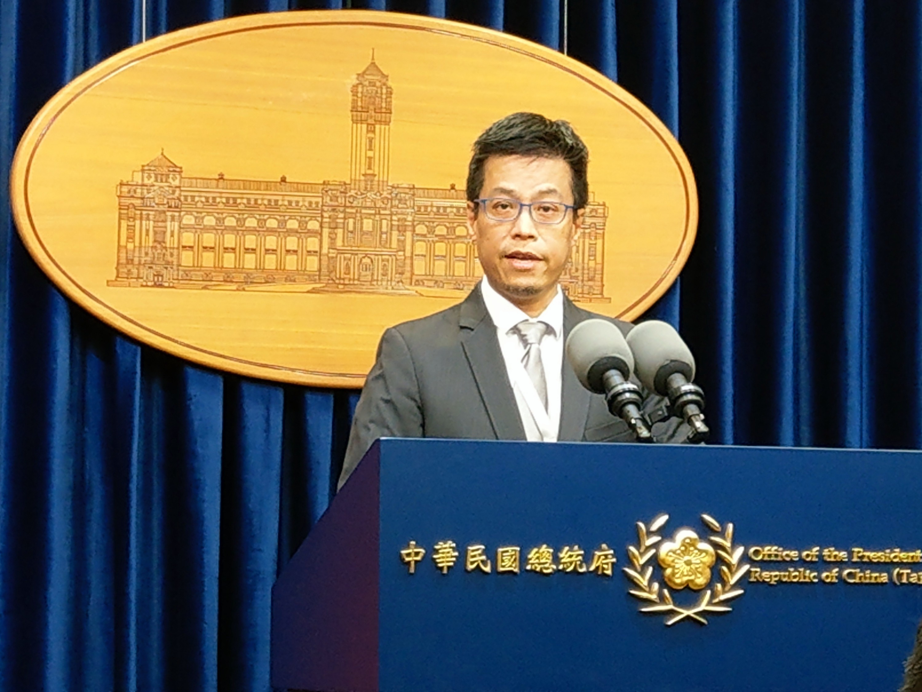 總統府發言人黃重諺。(資料照片/歐陽夢萍 攝)