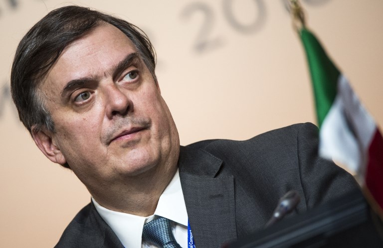墨西哥外長厄伯拉特(Marcelo Ebrard) (資料照片/AFP)