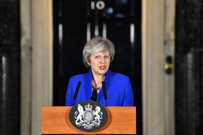 英國首相梅伊(Theresa May) (AFP)