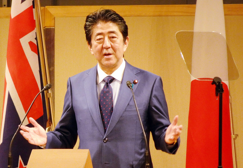 安倍晉三到19日擔任日本首相滿2886天，追平前首相桂太郎(Taro Katsura)的任職記錄，明將創史上在任最久首相。(檔案照片/中央社)