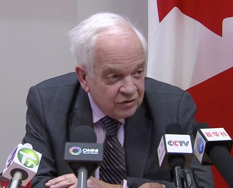 發言惹議，加拿大駐中國大使麥家廉（John McCallum，圖）被下台。(圖:中央社)