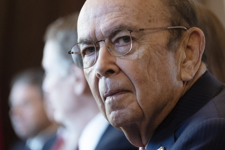 美國商務部長羅斯(Wilbur Ross)。(AFP)