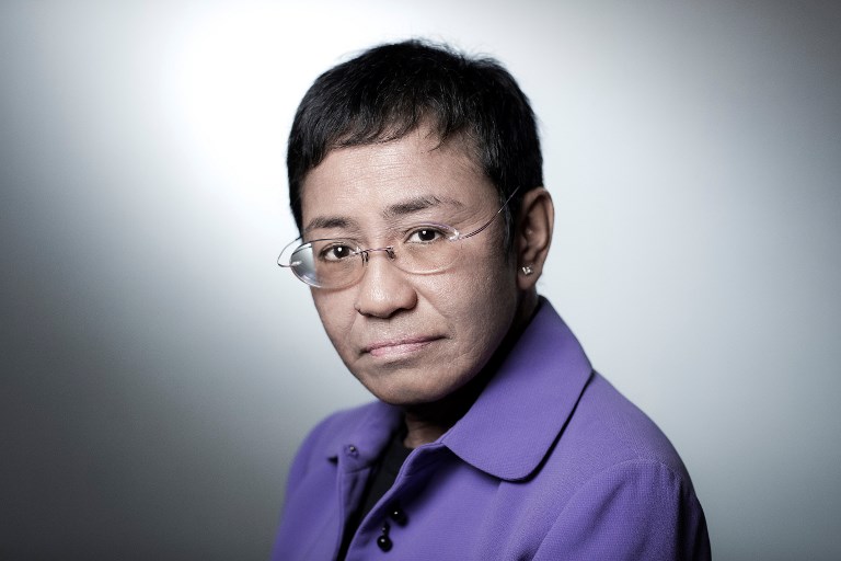 菲律賓網路新聞媒體Rappler執 行長瑞薩（Maria Ressa） (資料照片/AFP)