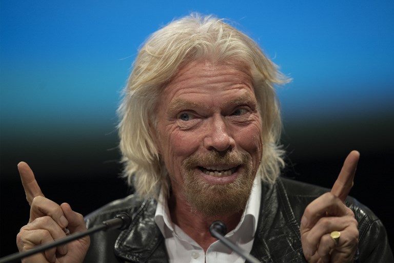 英國億萬富翁布蘭森(Richard Branson) (AFP)