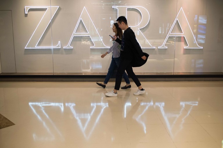 國際時裝品牌ZARA在法國展店計畫遭否決。(AFP)