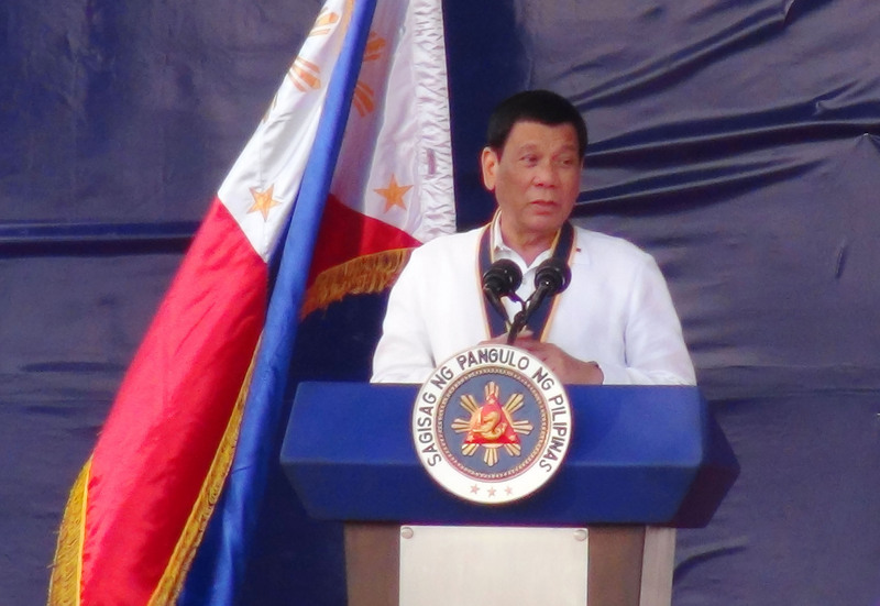 菲律賓總統杜特蒂。（檔案照片）