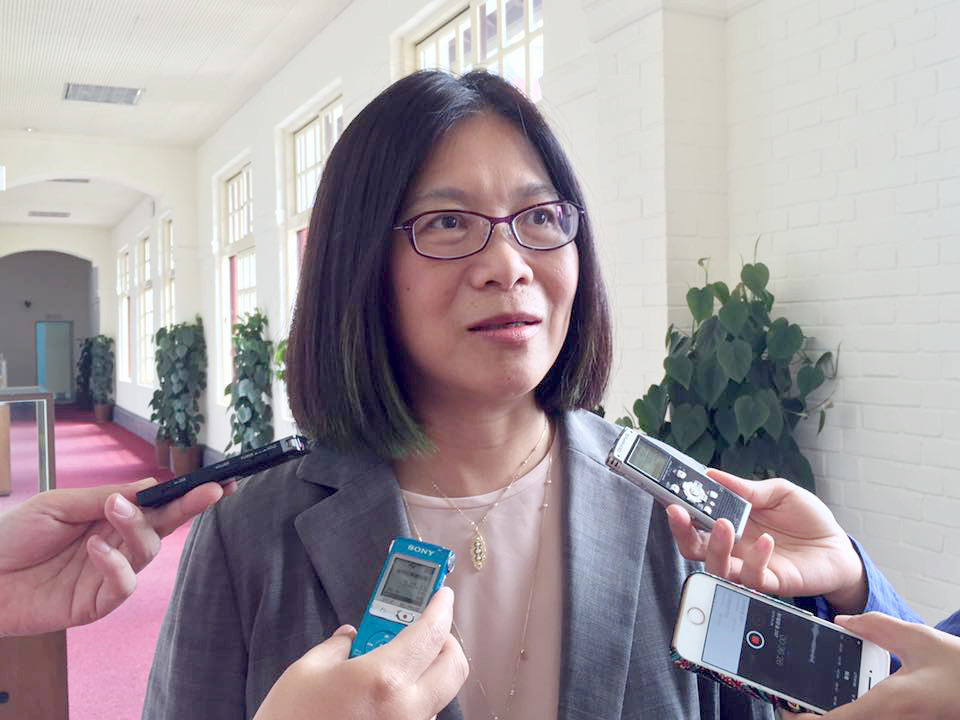 陳時中邀請立委管碧玲(圖)出任競選總部政策小組總召集人。(央廣檔案照片)