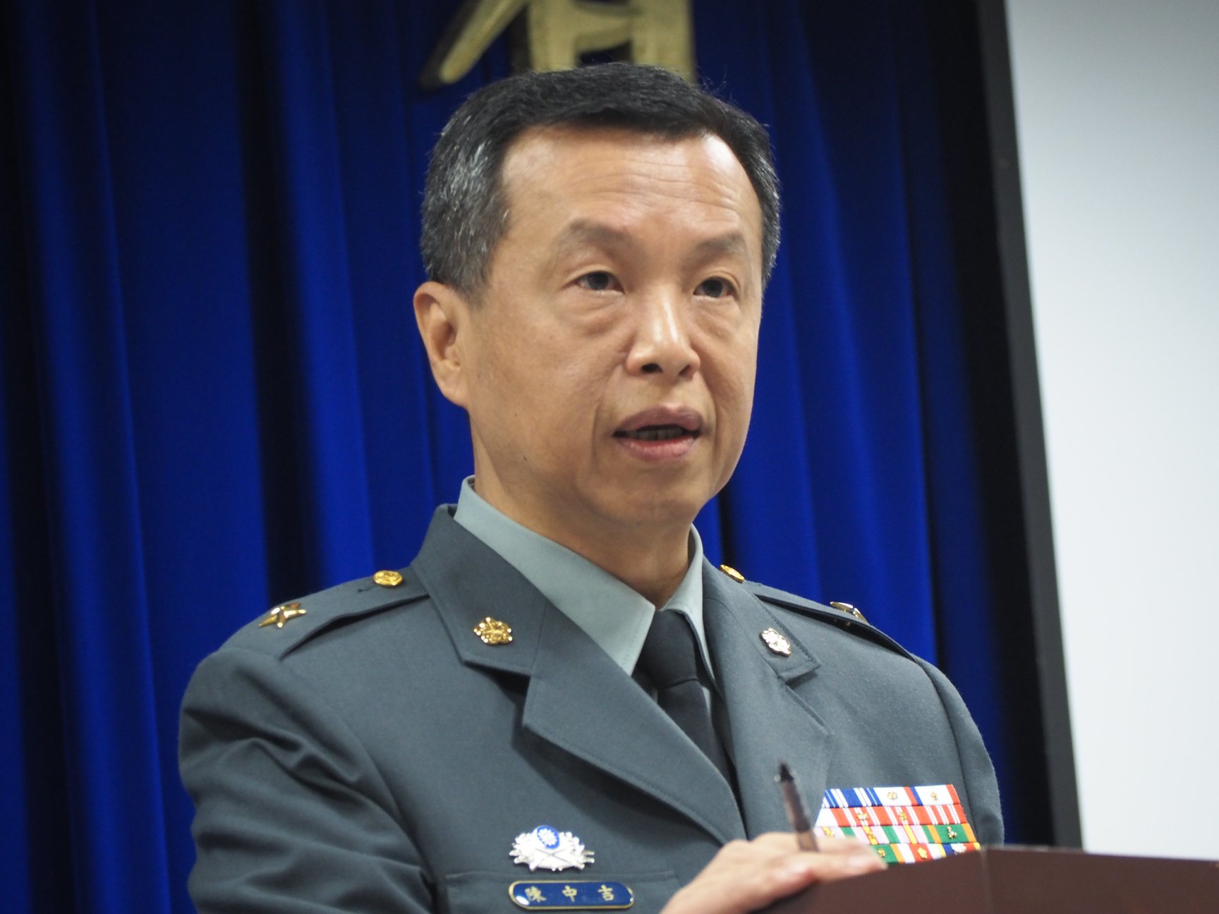 陸軍第六軍團發言人陳中吉少將。(資料照 / 蕭照平攝)